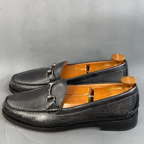 Johnston & Murphy Black Sheepskin Slip On Loafer shoes men’s size 13 New - Picture 4 of 10